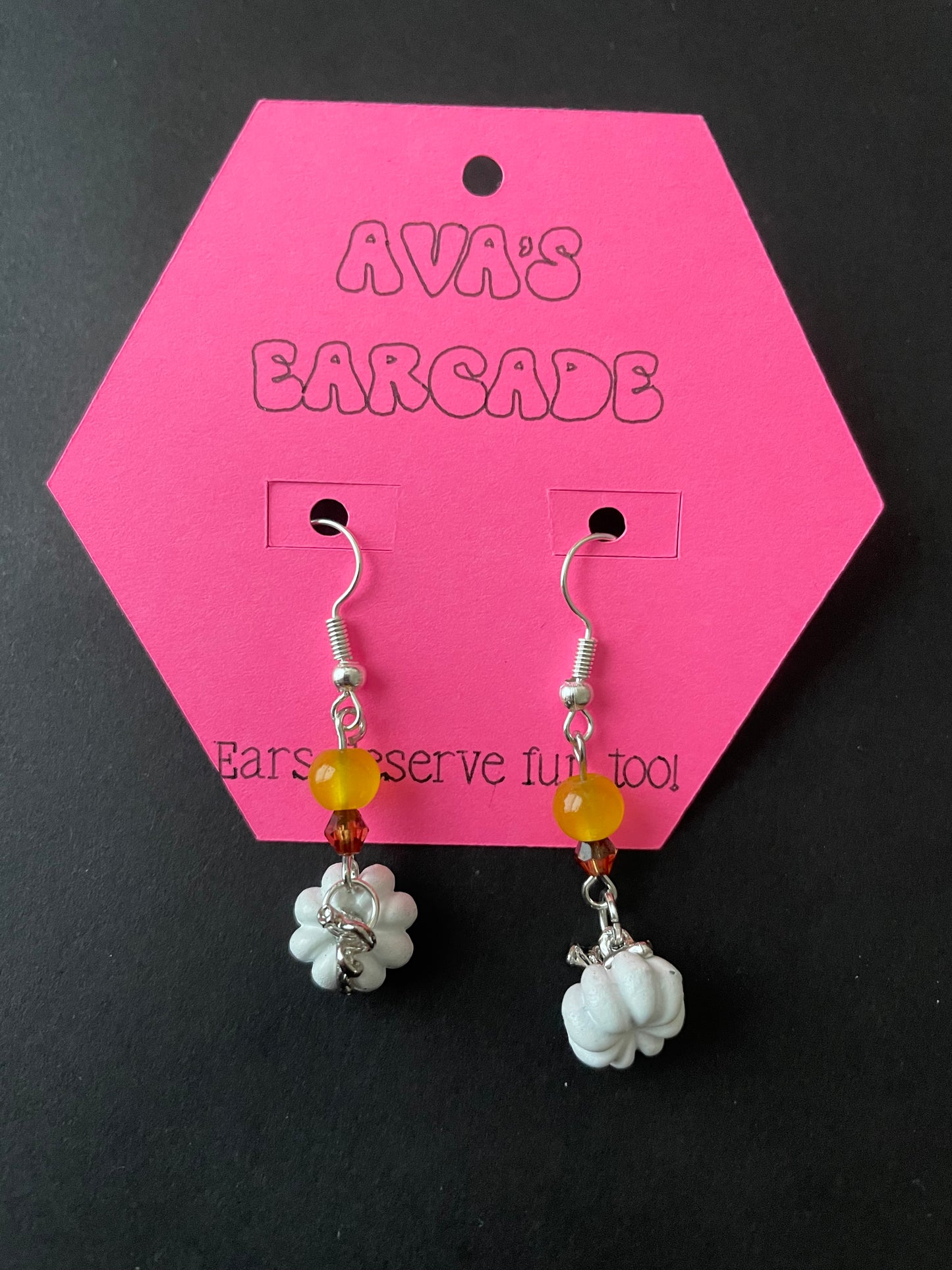 Patch Perfect Pumpkin Earrings