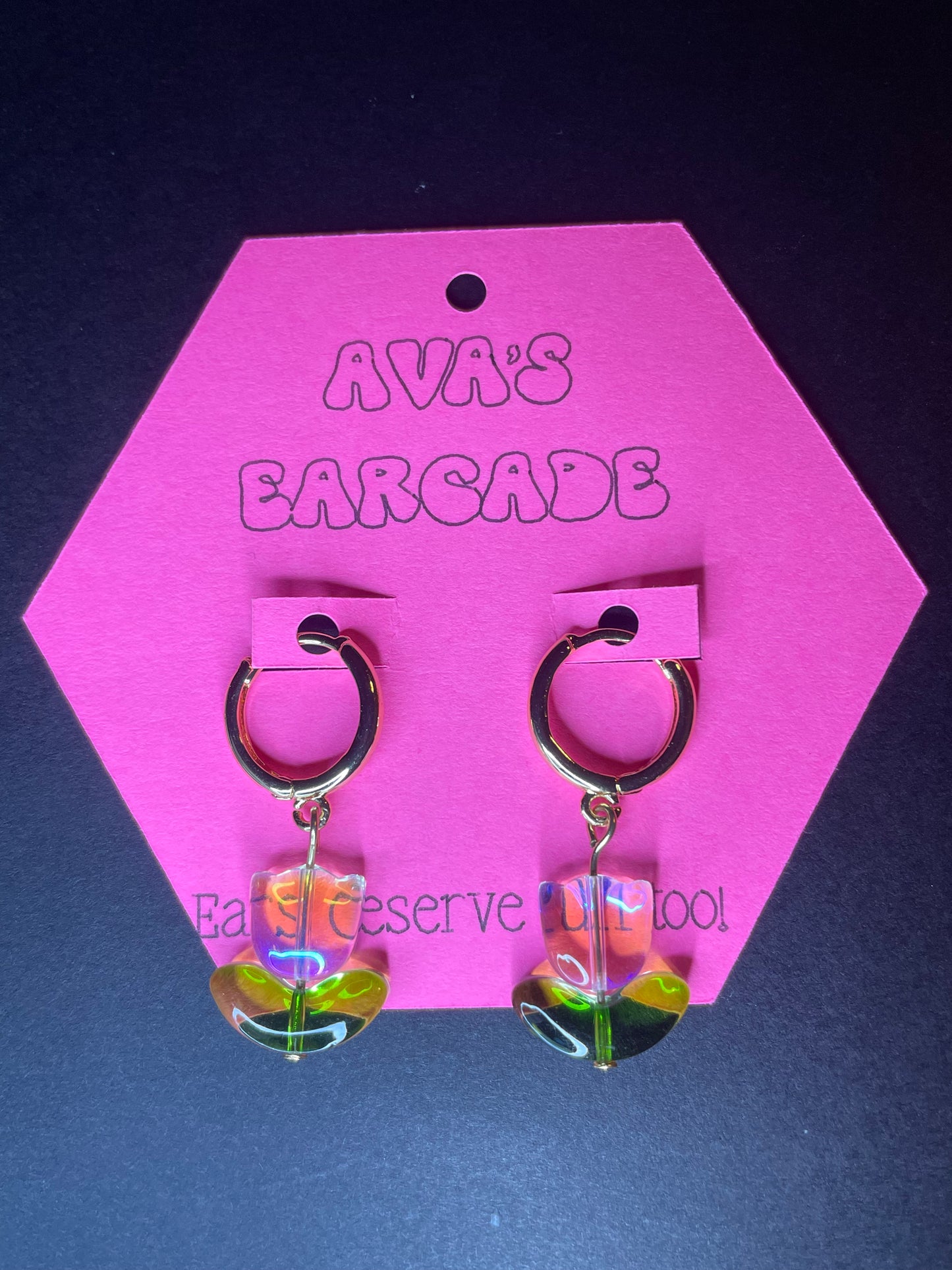 Tulip Tease Flower Earrings