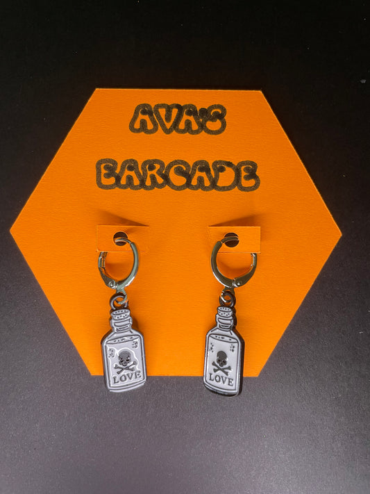 Kiss of Hex Halloween Earrings
